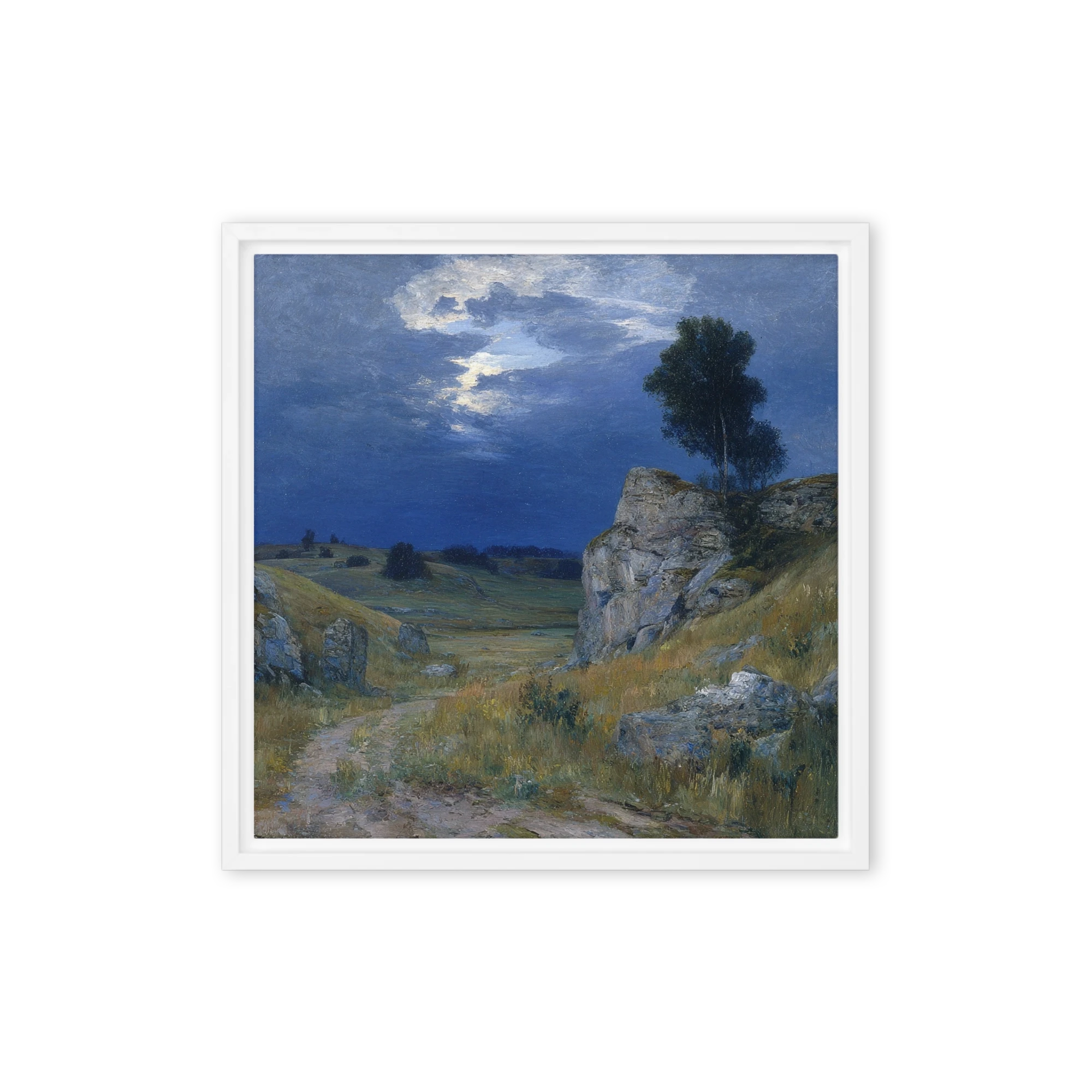 Nightfall Over the Rocky Path