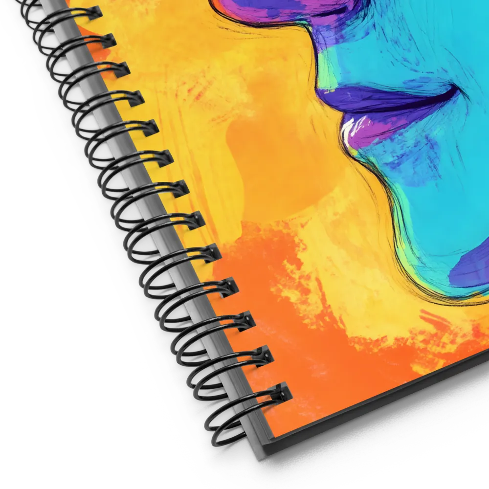 Expressionist Human Profile 
 Spiral Notebook | 140 pages