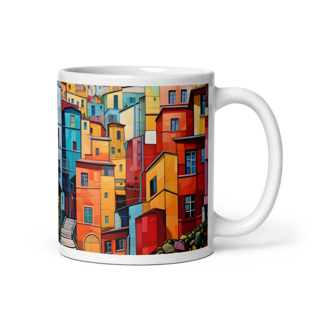 Vibrant Village: A Cubist Journey
