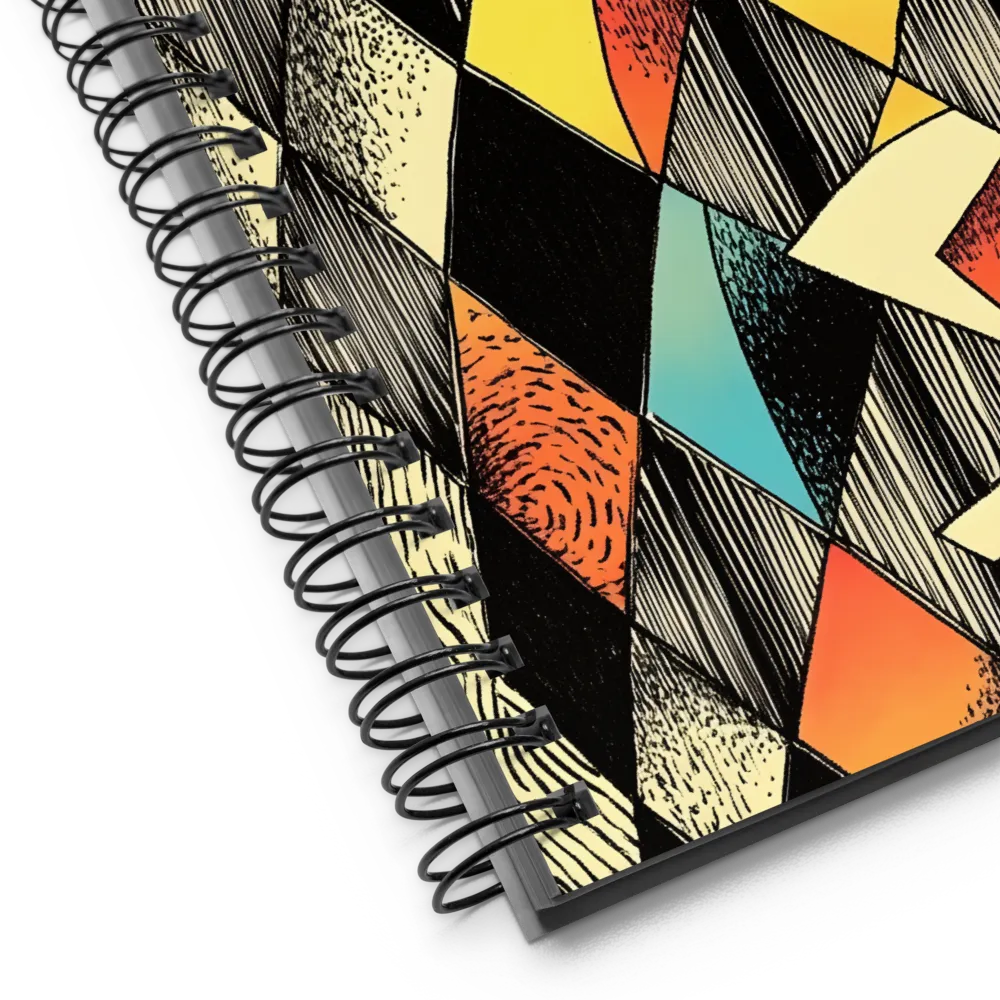 Abstract Diamond Mosaic 
 Spiral Notebook | 140 pages