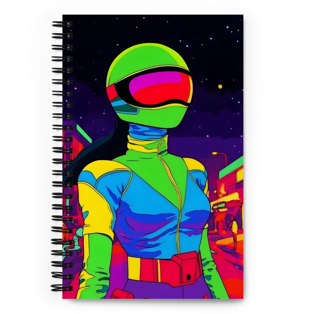 Cosmic City Wanderer 
 Spiral Notebook | 140 pages