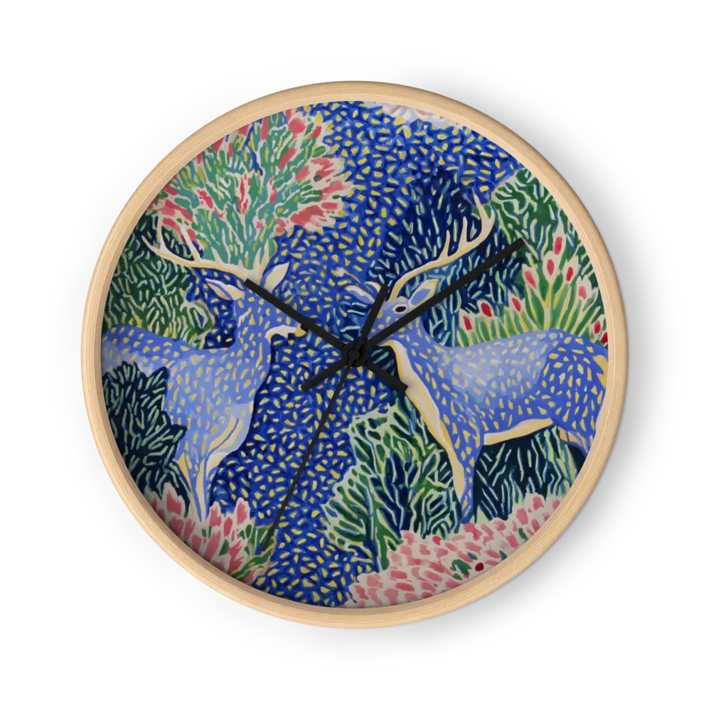 Blue Stags in Patterned Forest