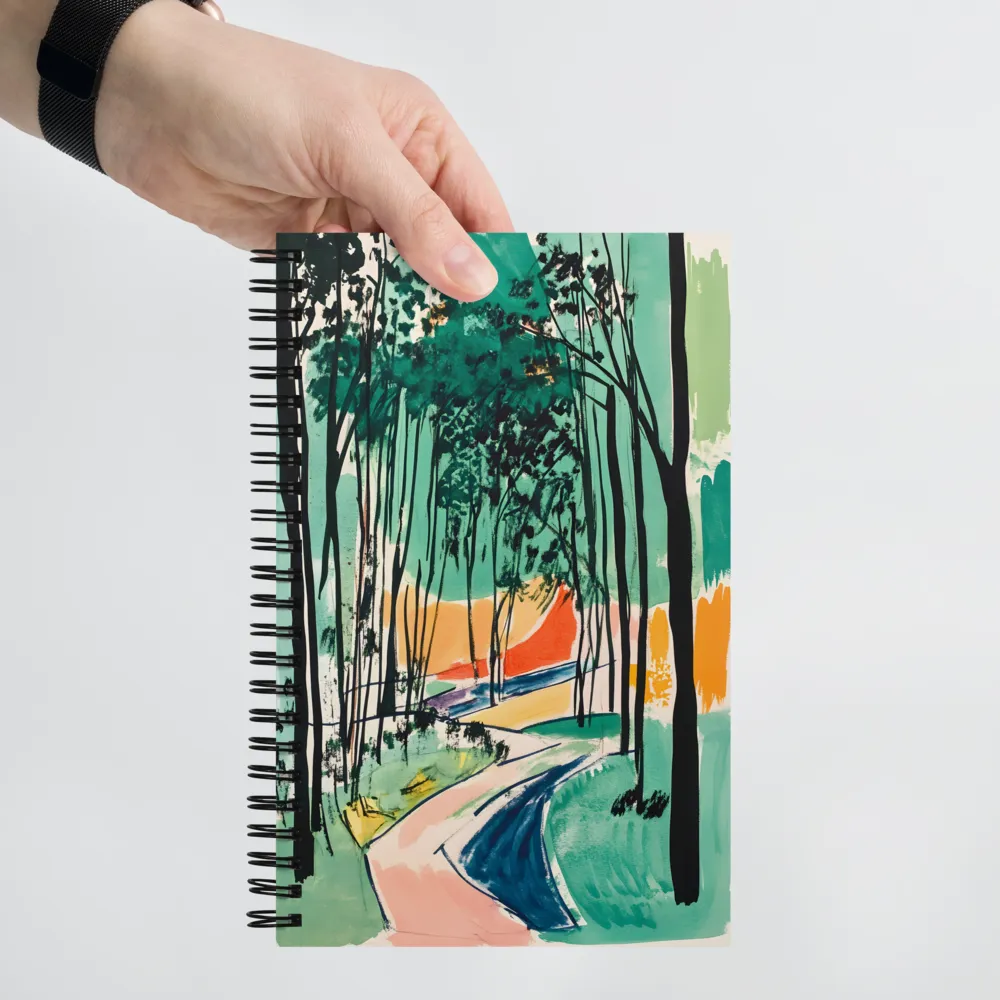 Fauvist Forest Path 
 Spiral Notebook | 140 pages
