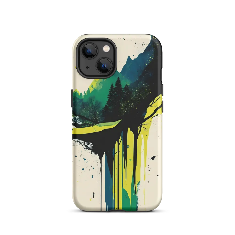 Abstract Landscape with Mountains and Forests | Phone Case