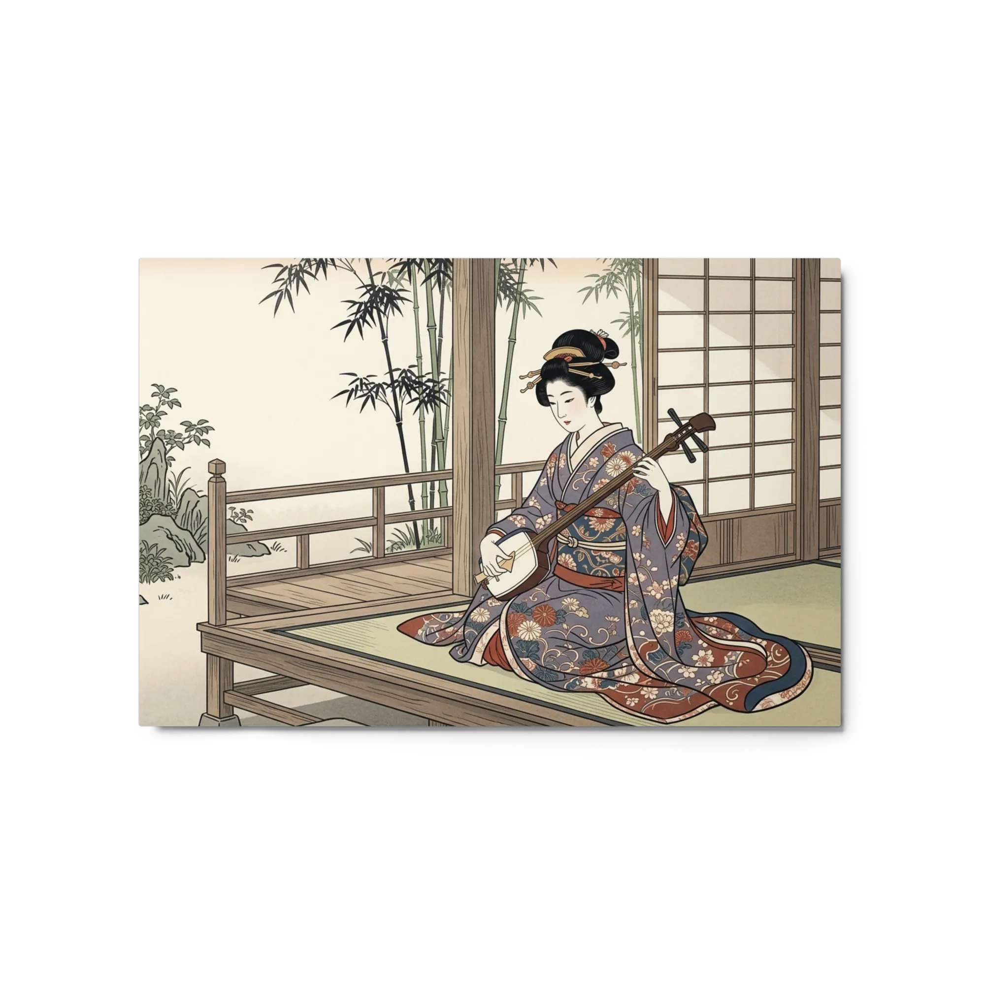 Melody of the Floating World 
 Poster with Black Frame | 16″x 20″