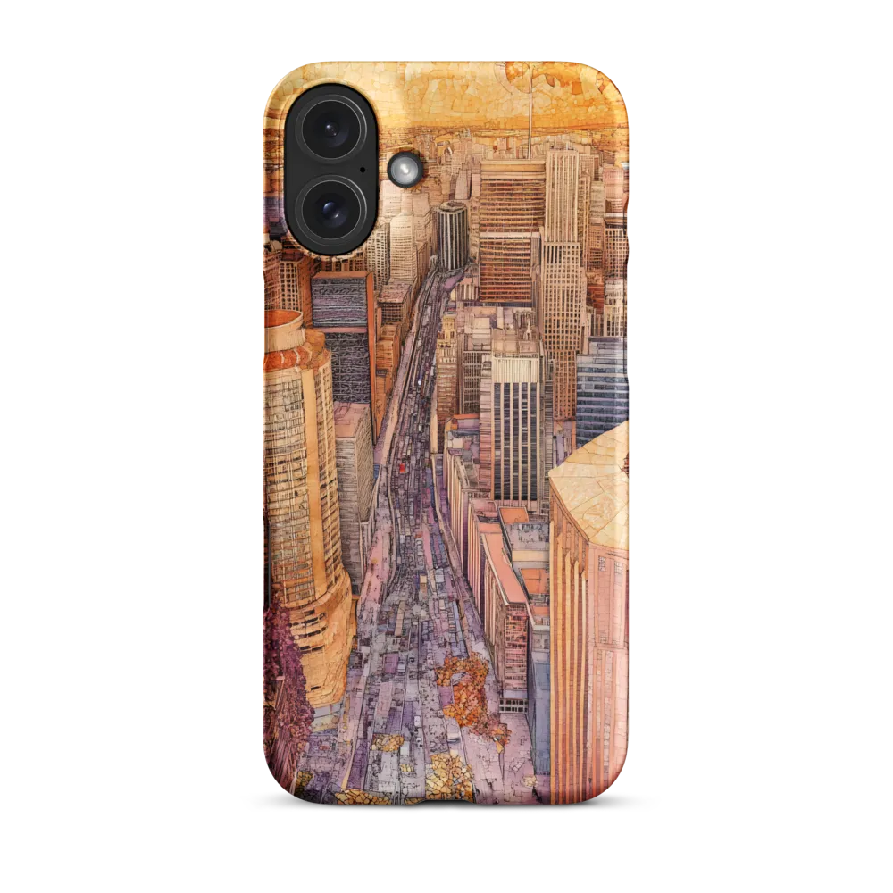 Golden Mosaic Metropolis | Phone Case