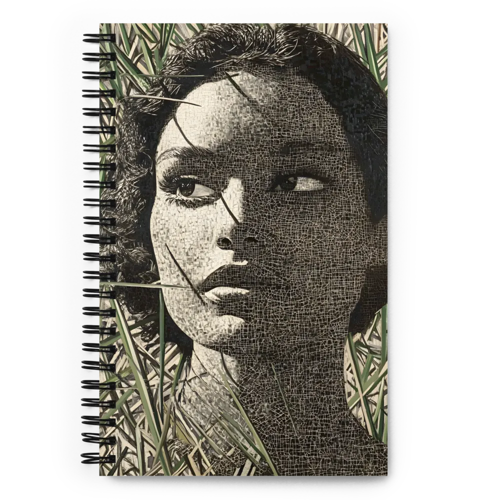 Fragmented Portrait in Reeds 
 Spiral Notebook | 140 pages