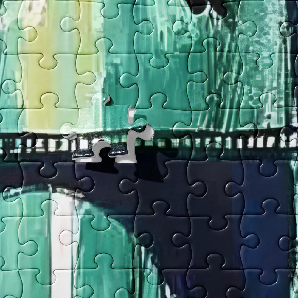 Forest Bridge Bird 
 Jigsaw Puzzle in Tin Box