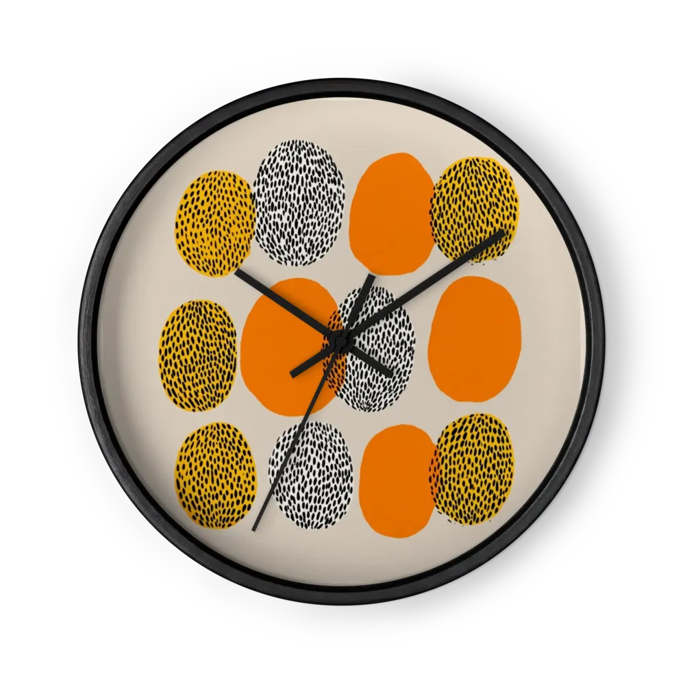Organic Dots and Ovals | Wall Clock