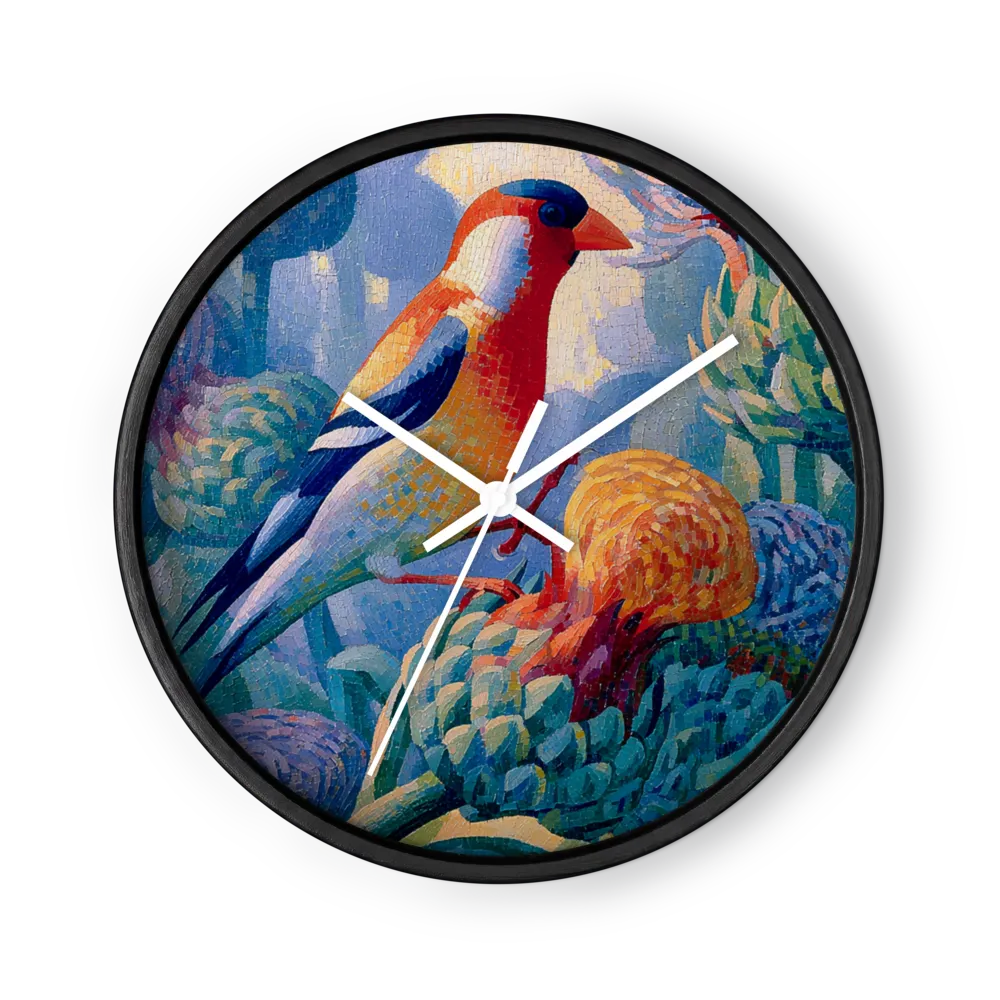 Mosaic Bird on Artichokes