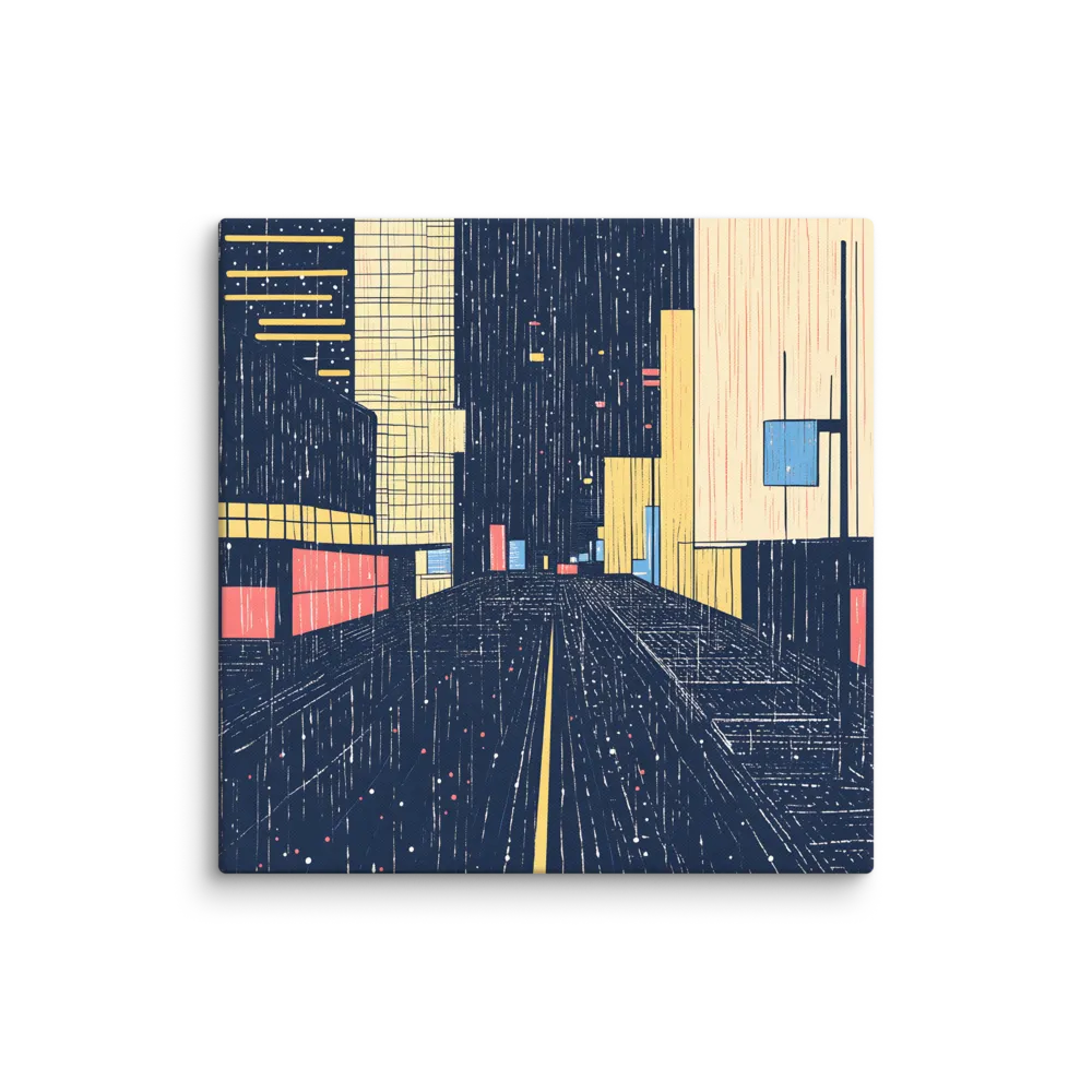 Chiseled Skylines and Starry Horizons — Woodcut relief lines