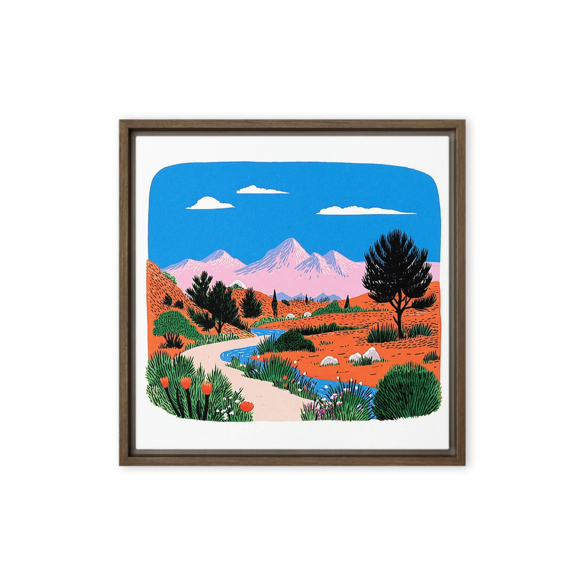 Pink Peaks Desert Path