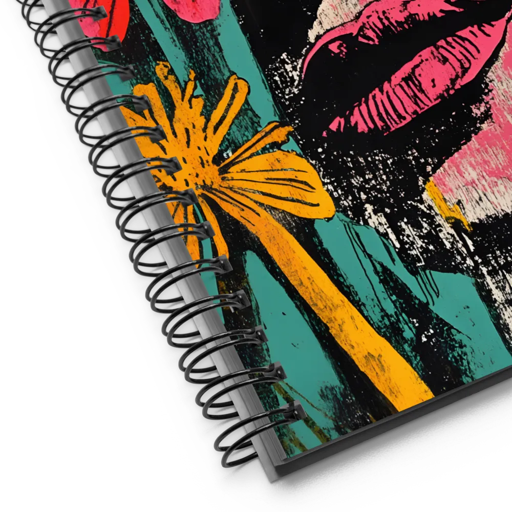 Floral Gaze 
 Spiral Notebook | 140 pages