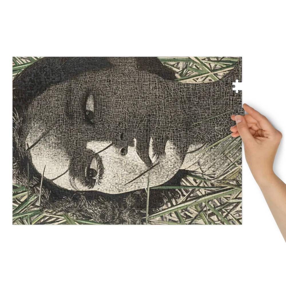 Retrato Fragmentado entre Juncos 
 Puzzle em caixa de metal