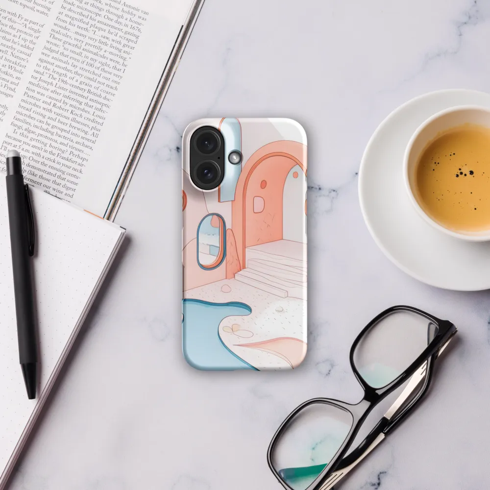Pastel Architectural Dreamscape 
 iPhone 14 Pro | Snap Case