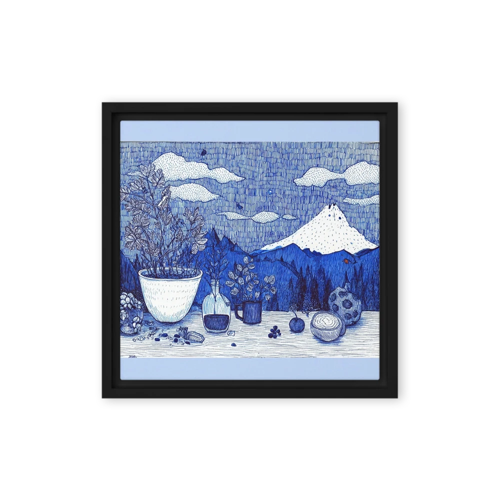 Blue Fuji Still Life | Art Print