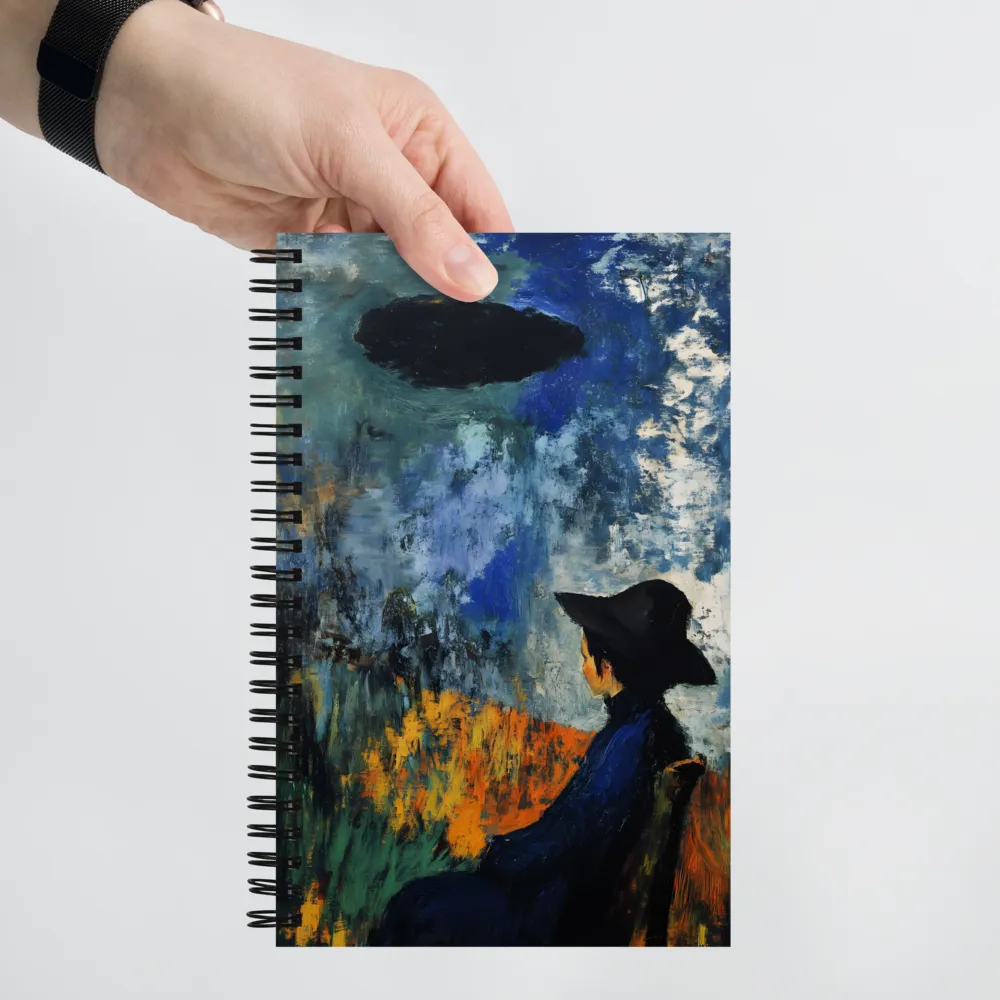 Contemplation Under an Abstract Sky 
 Spiral Notebook | 140 pages