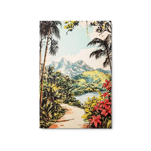 Path to Tropical Mountains | Art Print