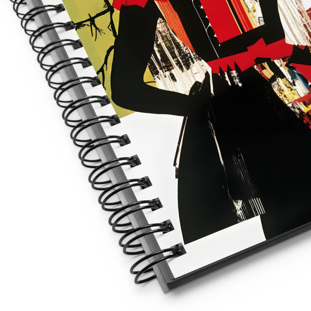 Enigmatic Fashion Collage 
 Spiral Notebook | 140 pages