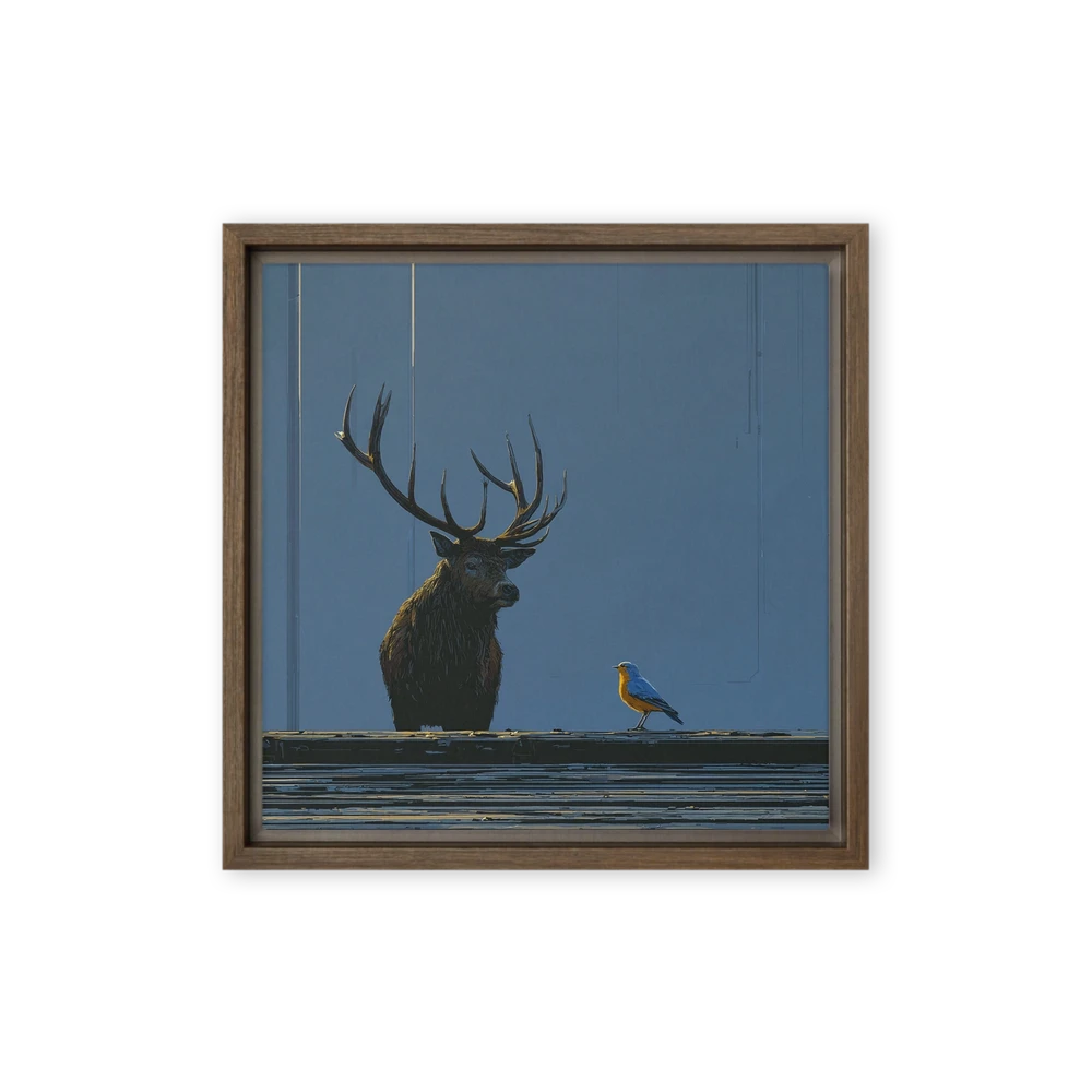 The Stag and the Songbird | Art Print