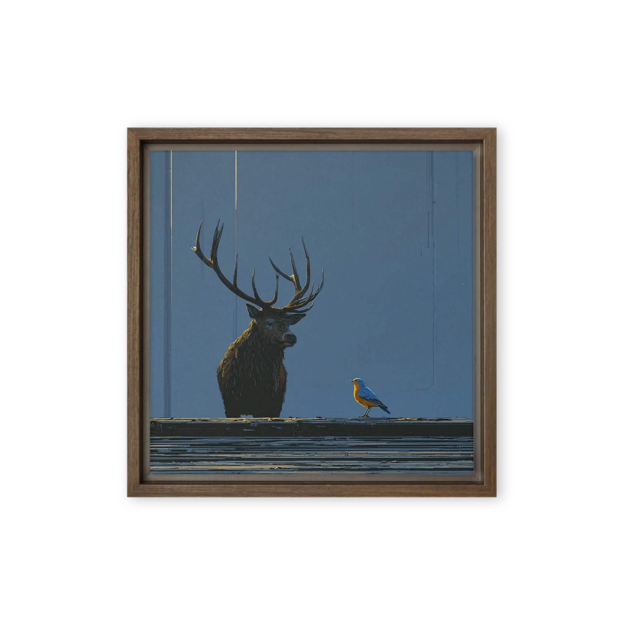 The Stag and the Songbird | Art Print