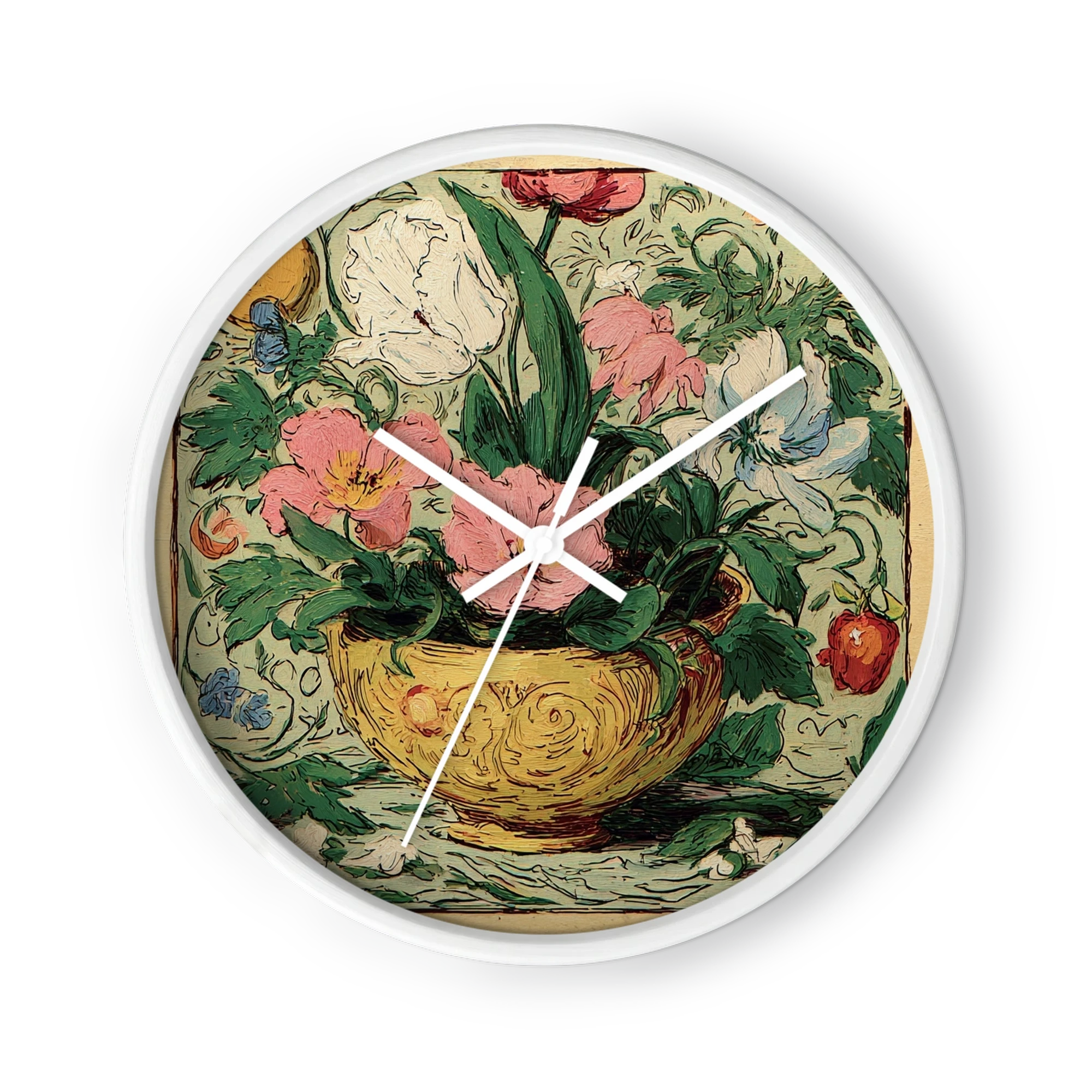 Floral Still Life in Yellow Bowl
