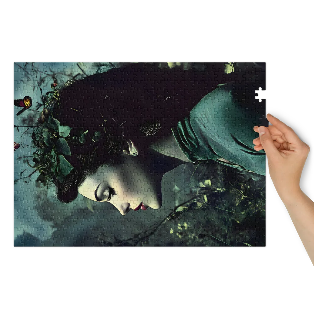 Flora and Flutter 
 Jigsaw Puzzle in Tin Box