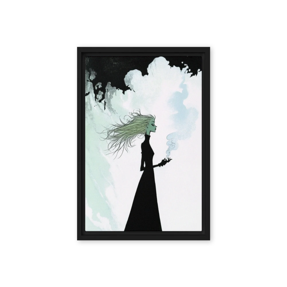 Surreal Woman with Smoke