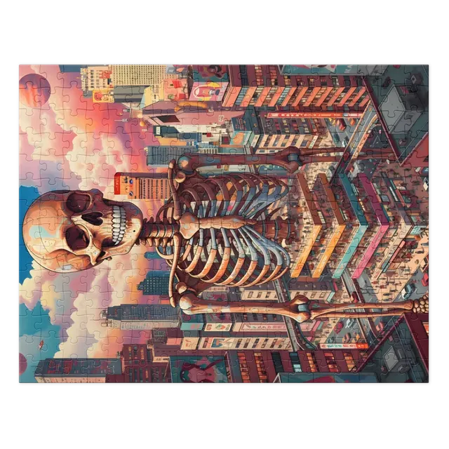 Colossal Skull Over City | Jigsaw Puzzles