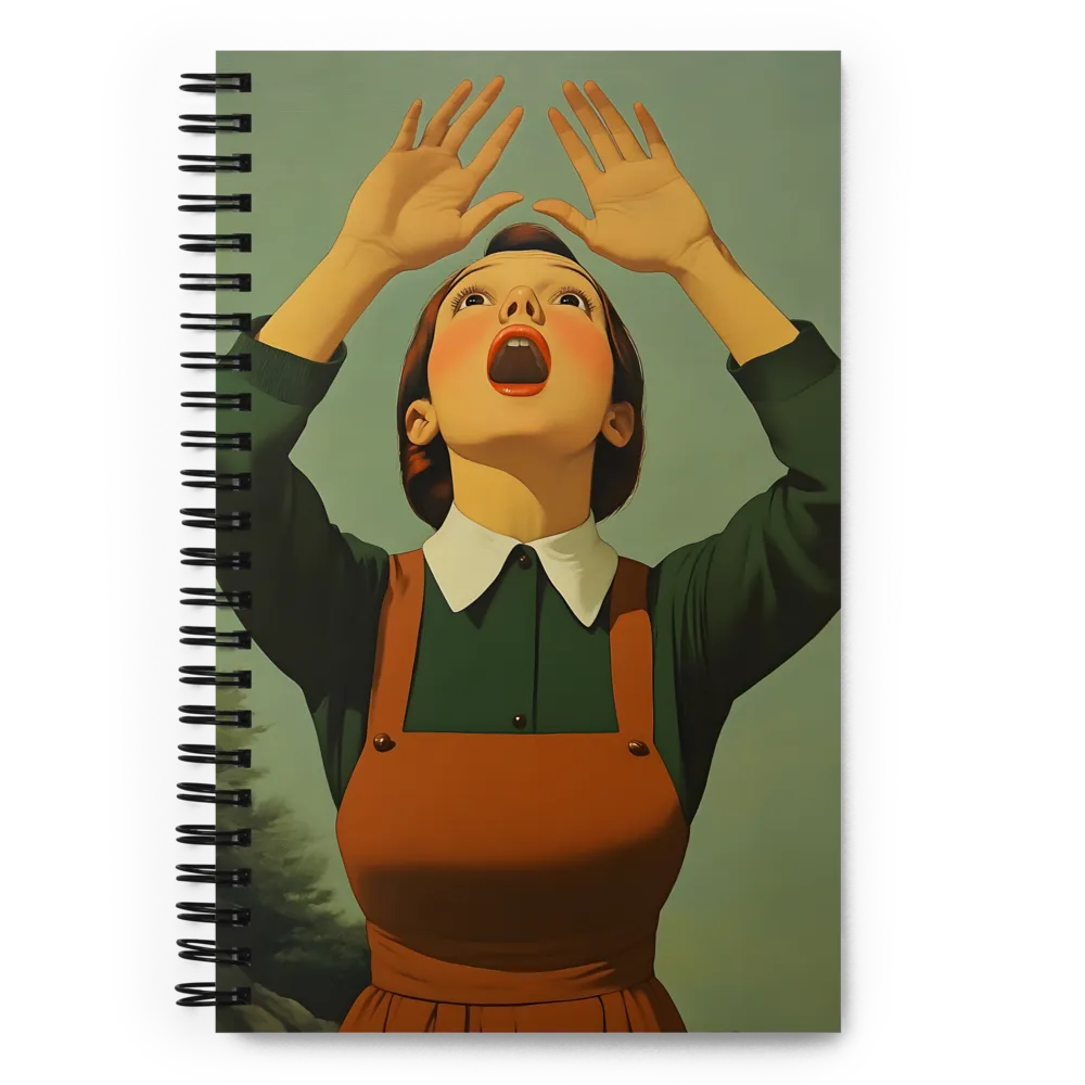 Surprise in Green and Rust 
 Spiral Notebook | 140 pages