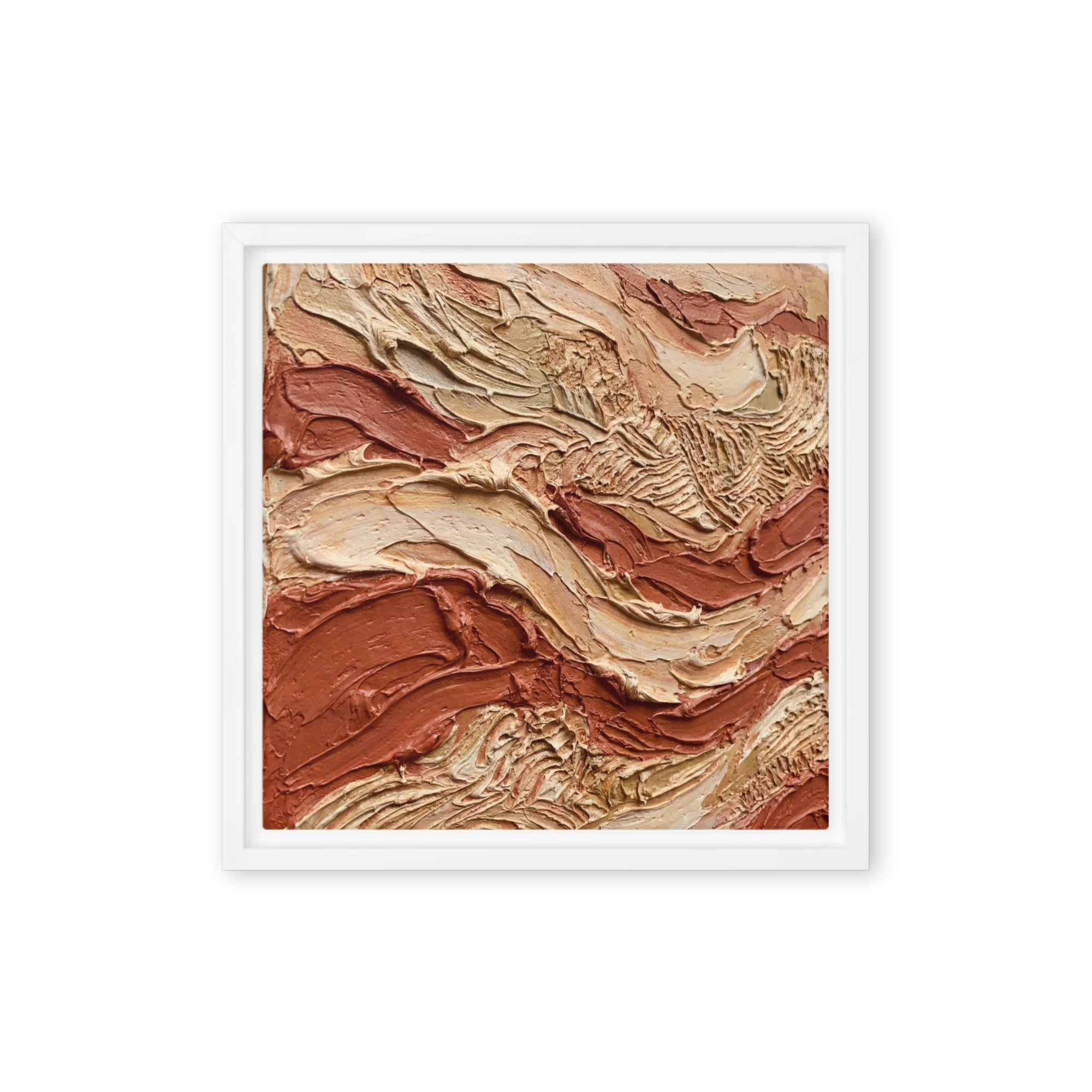 Earthy Impasto Swirls