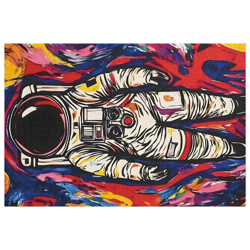 Astronauta Pop Cósmico 
 Puzzle em caixa de metal