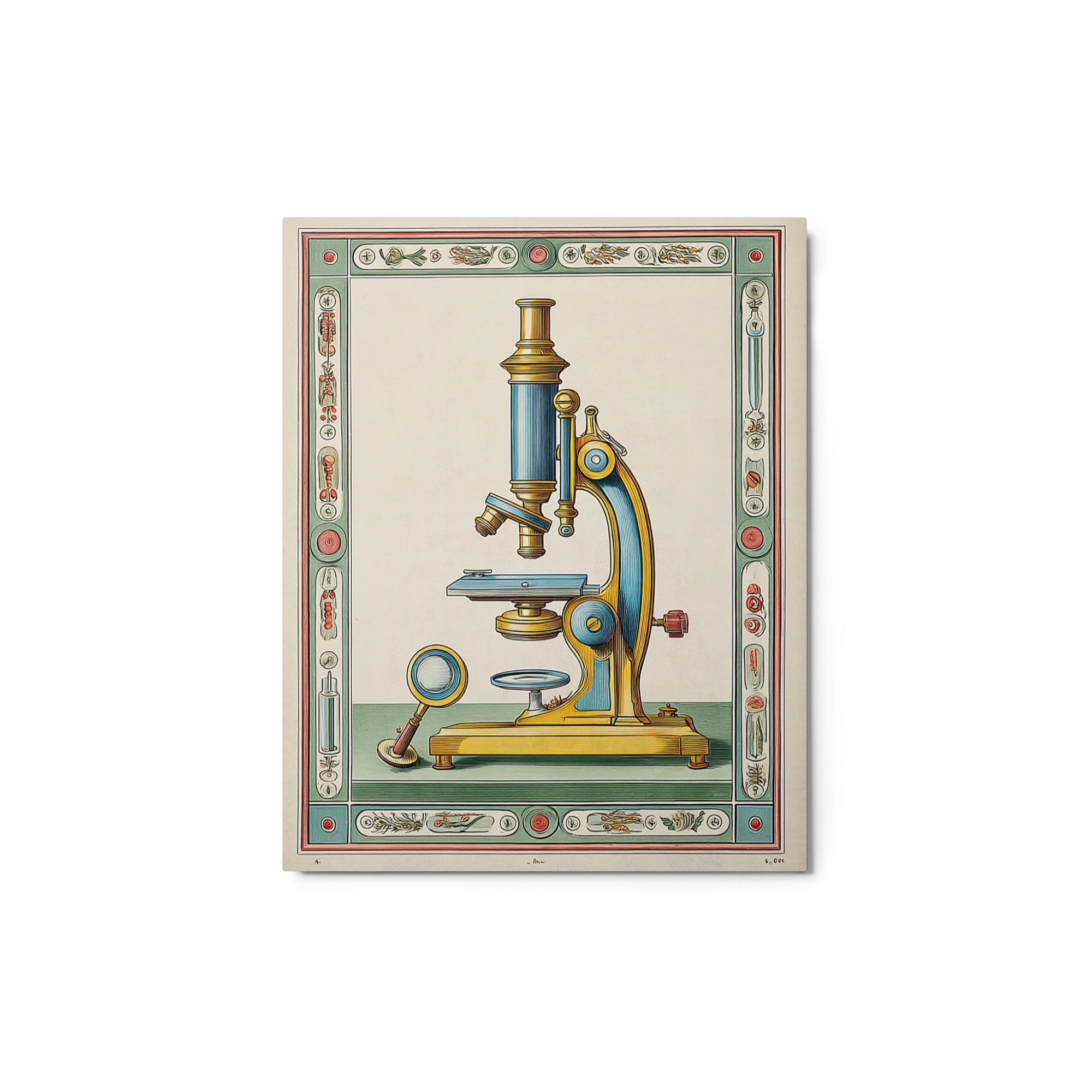 Antique Brass Microscope