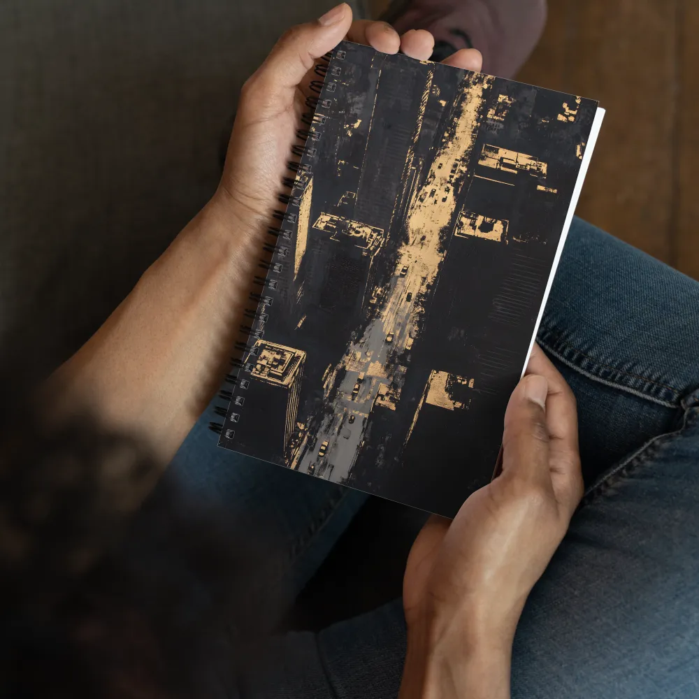 Urban Golden Echoes 
 Spiral Notebook | 140 pages