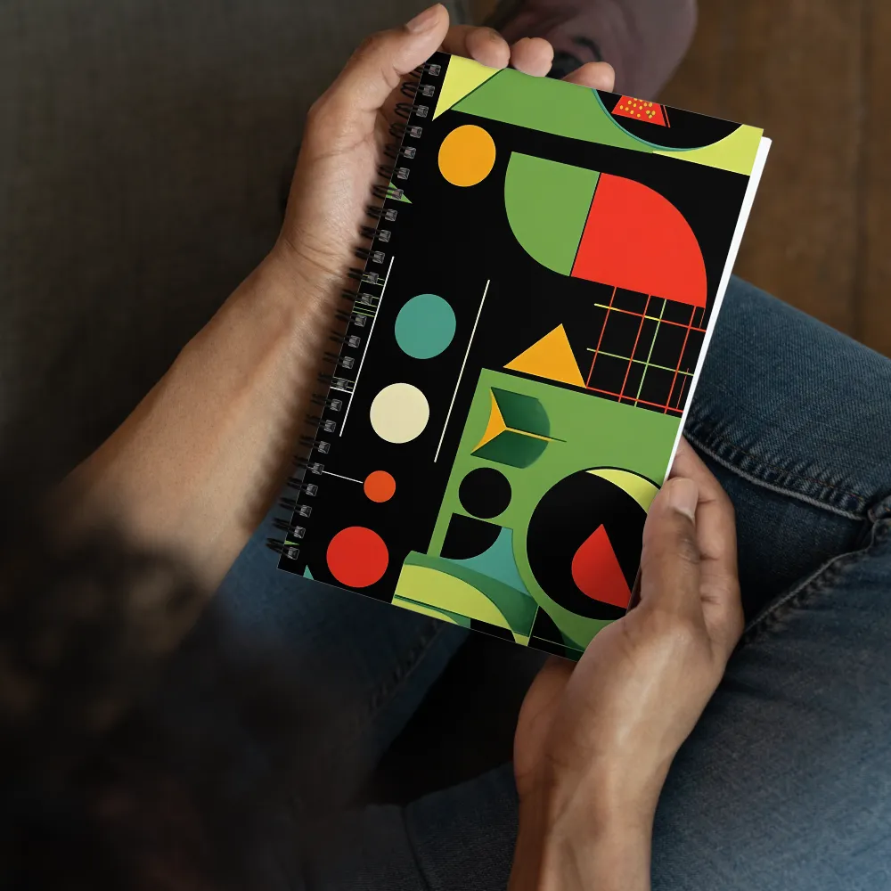Geometric Color Blocks 
 Spiral Notebook | 140 pages