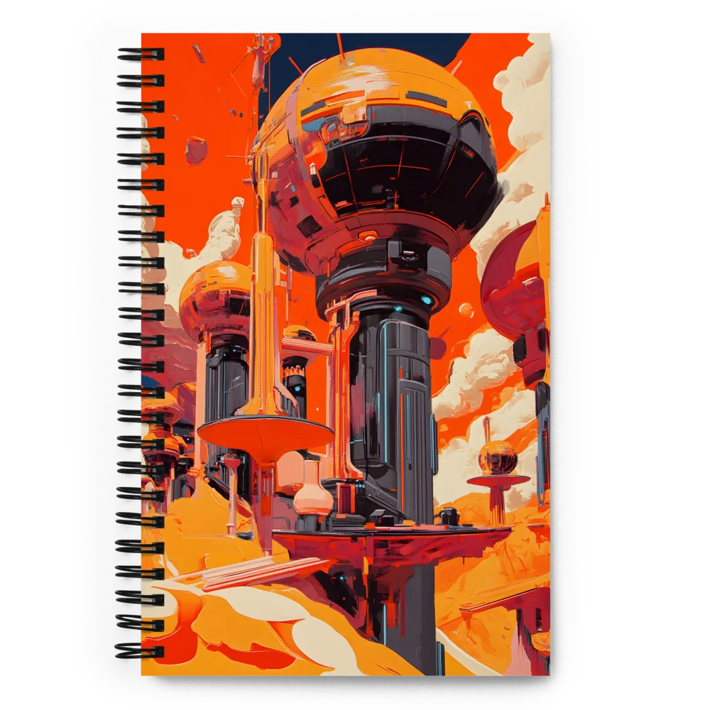 Crimson Horizon 
 Spiral Notebook | 140 pages