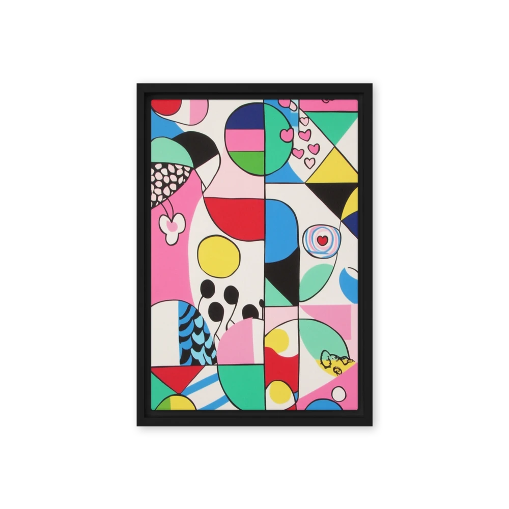 Whimsical Geometric Pop Art | Art Print