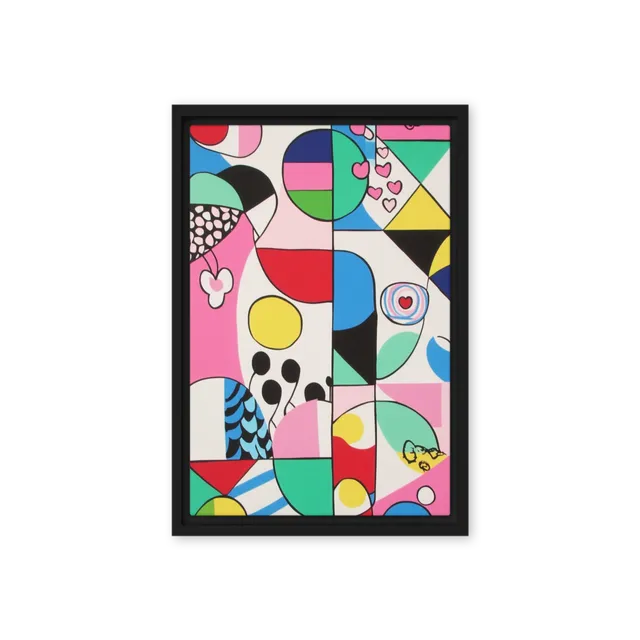 Whimsical Geometric Pop Art | Art Print