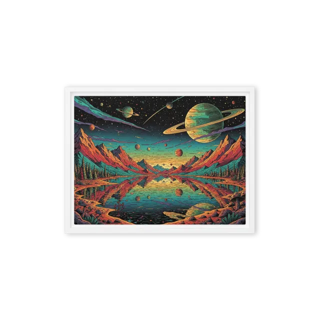 Psychedelic Planetary Vista | Art Print