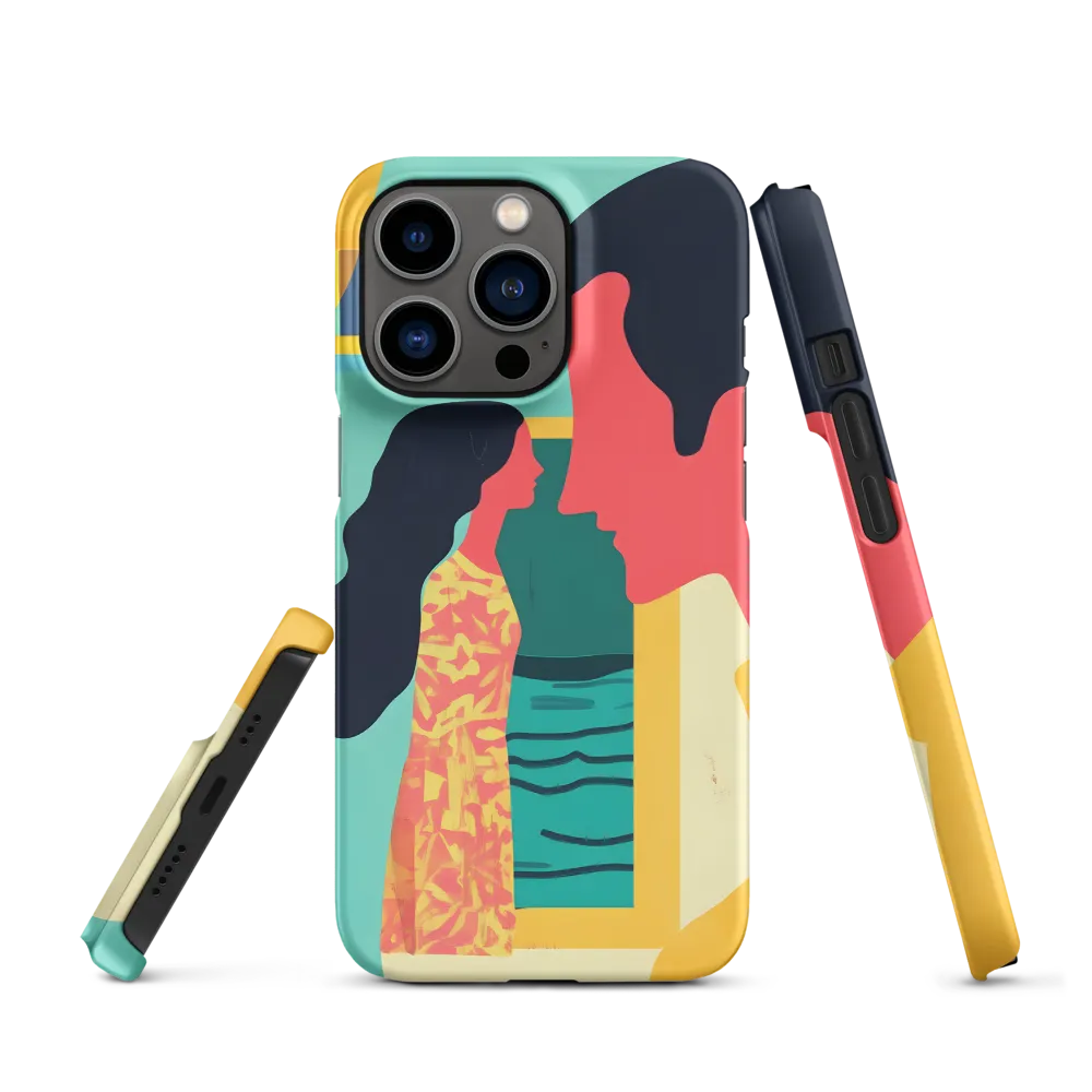 Modern Figures by a Window | Phone Case