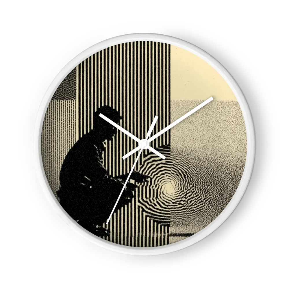 Vortex Silhouette | Wall Clock
