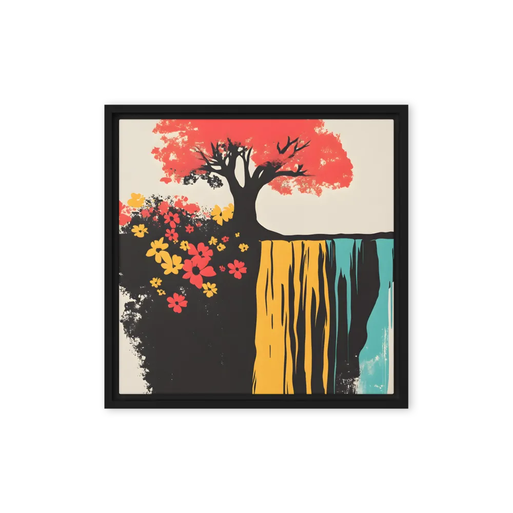 Divided Cascade 
 Canvas | 10″x 10″