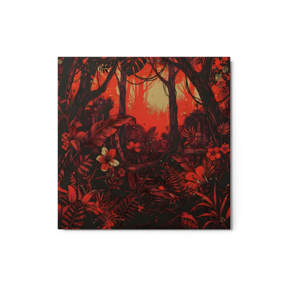 Forgotten Jungle Temple 
 Canvas | 32″x 32″