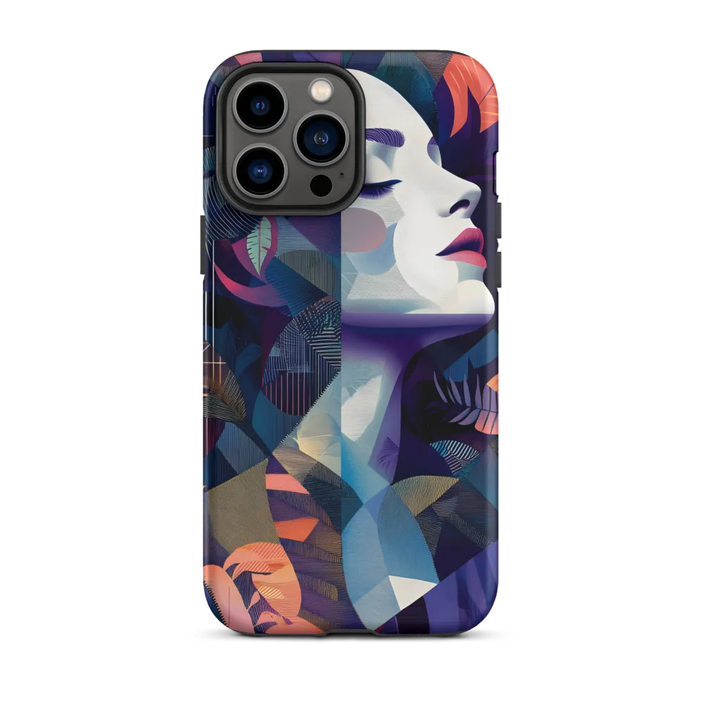 Female Portrait with Nature Elements | Phone Case