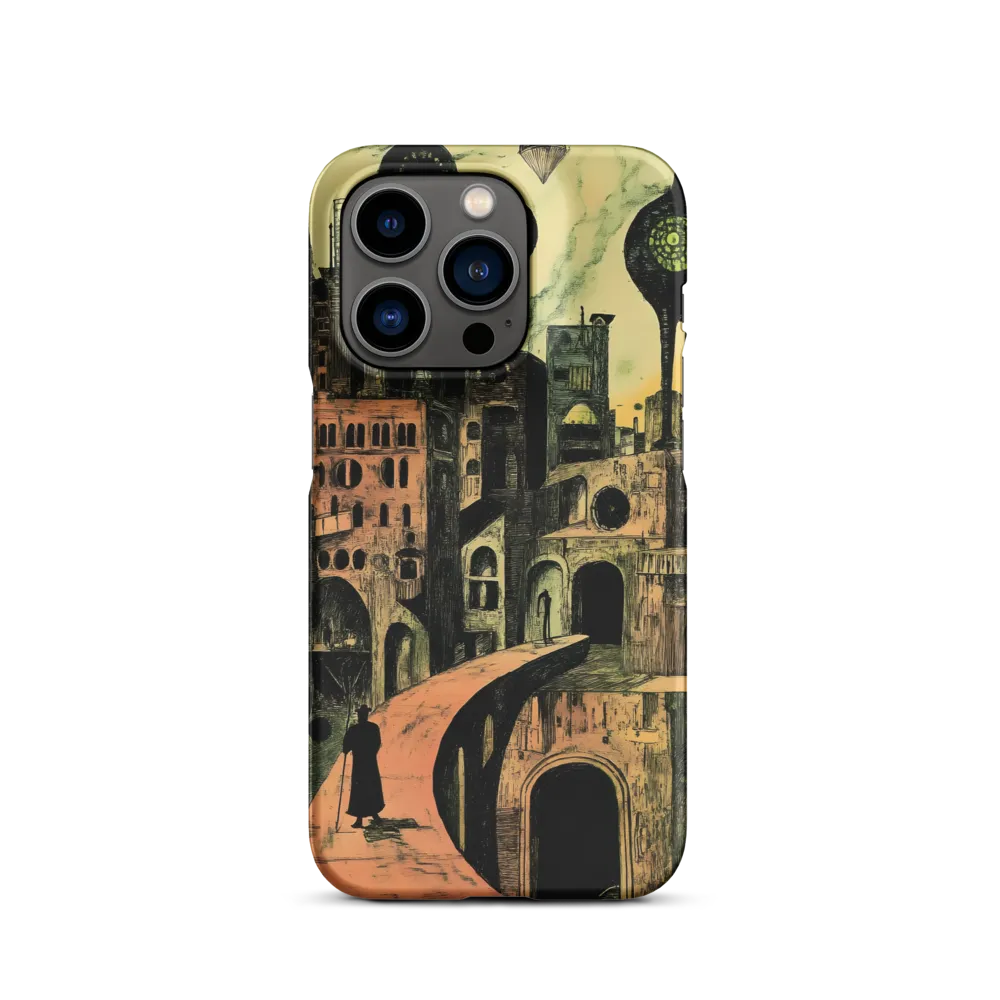 Surreal Cityscape with Whimsical Trees | Phone Case