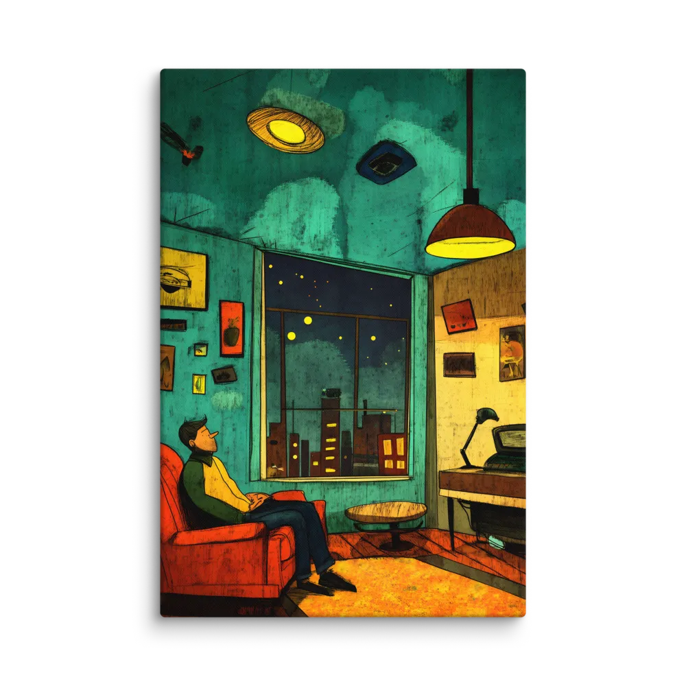 Night of Contemplation 
 Canvas | 12″x 18″