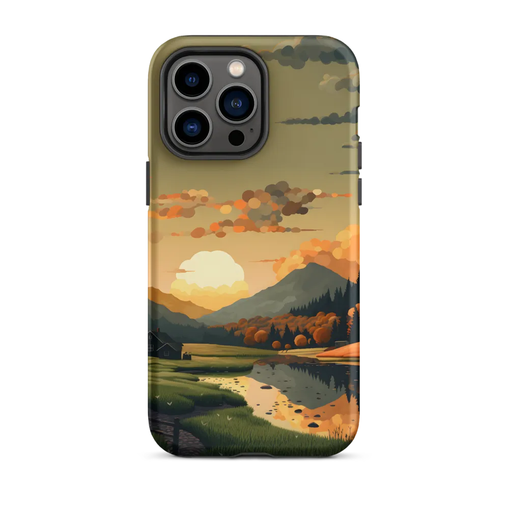 Serene Sunset Landscape | Phone Case