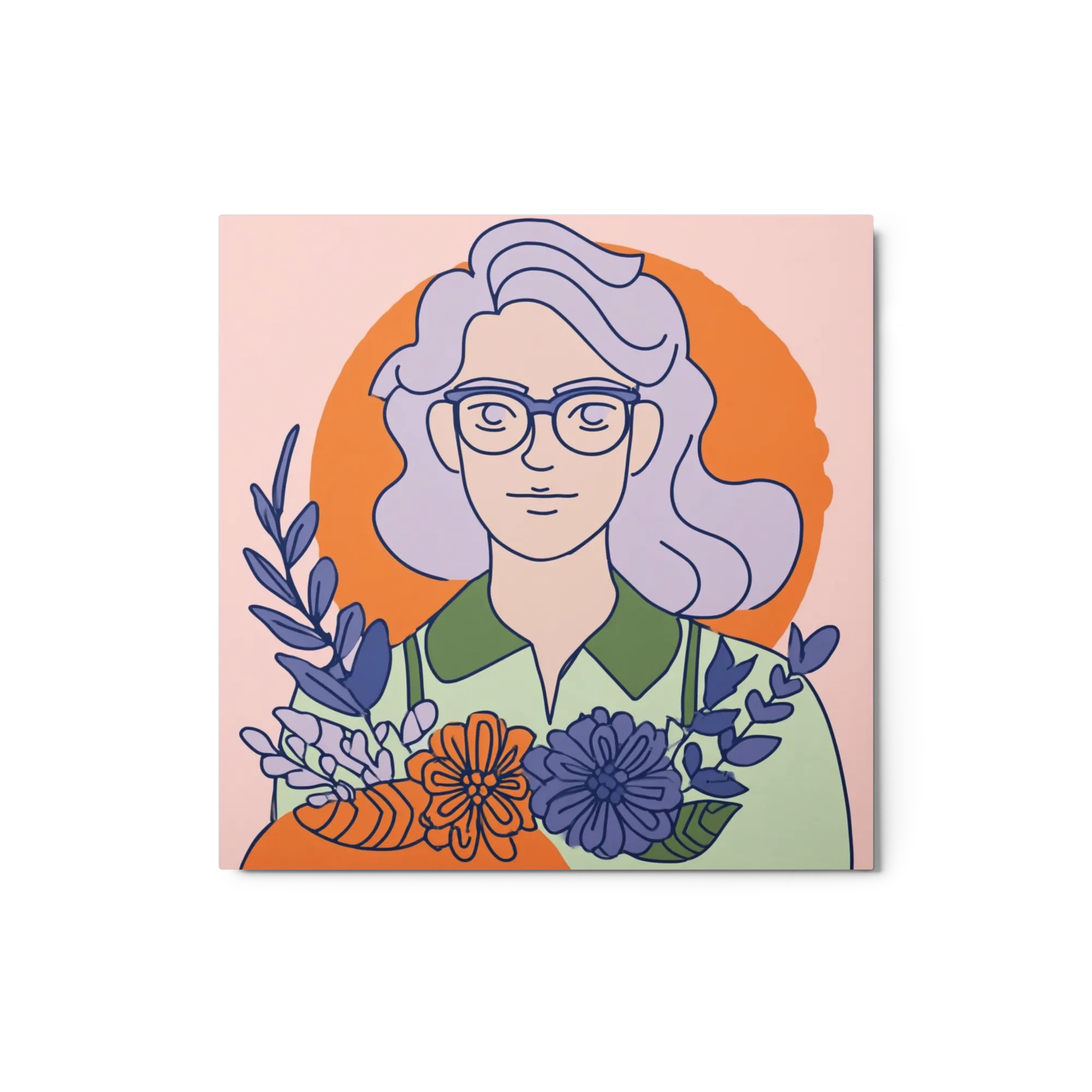 Floral Glasses Portrait