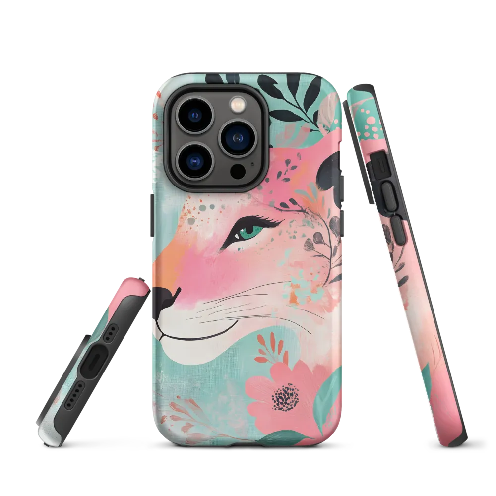 Floral Lion Portrait | Phone Case