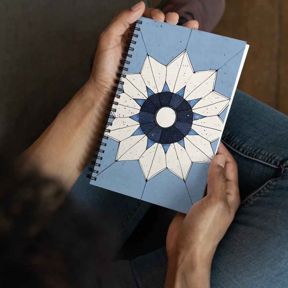 Celestial Bloom Geometry 
 Spiral Notebook | 140 pages
